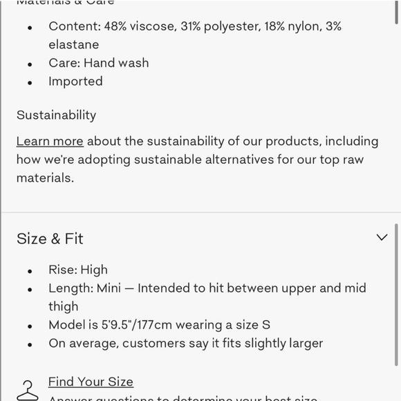 NWOT Aritzia 2 piece skirt set - Picture 8 of 8